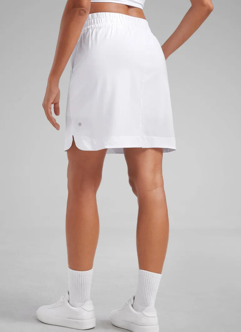 Feathery-Fit Soft A Line Pocket Skirt 18''