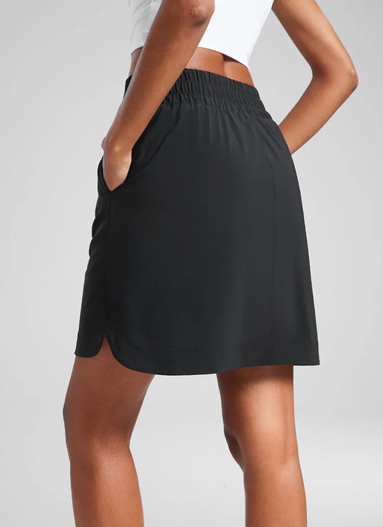 Feathery-Fit Soft A Line Pocket Skirt 18''