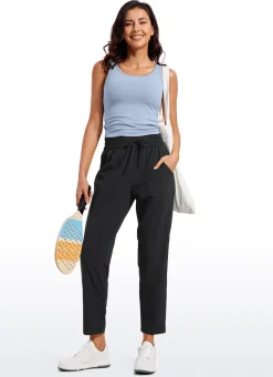 Feathery-Fit Soft Casual Workout Pants with Pockets 27"