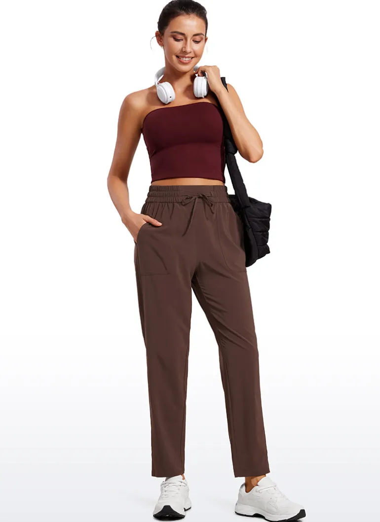 Feathery-Fit Soft Casual Workout Pants with Pockets 27"