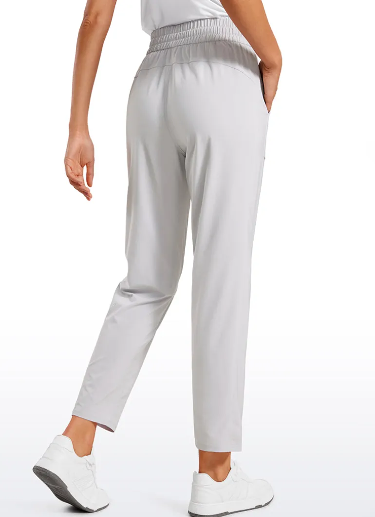 Feathery-Fit Soft Casual Workout Pants with Pockets 27"