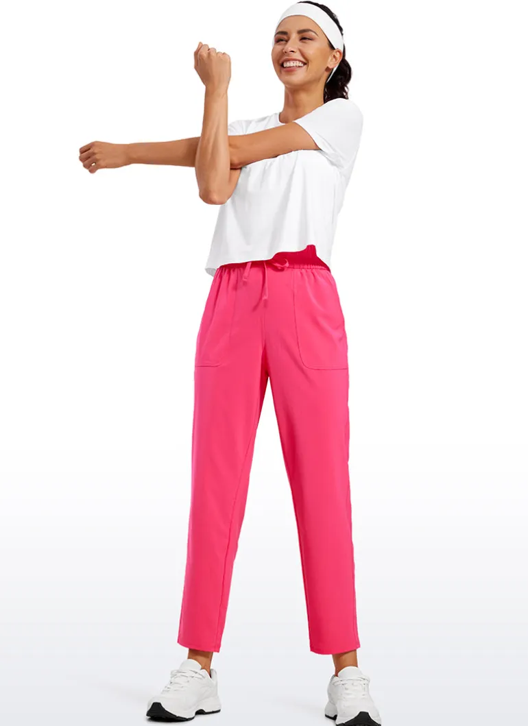Feathery-Fit Soft Casual Workout Pants with Pockets 27"