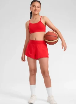 Feathery-Fit Soft Girls 2 in 1 High Rise Dolphin Lined Shorts 2.5''