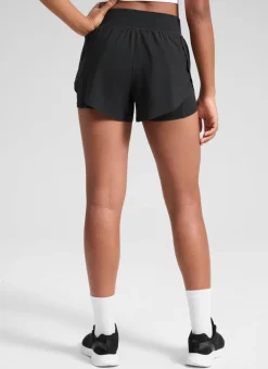 Feathery-Fit Soft Girls 2 in 1 High Rise Dolphin Lined Shorts 2.5''