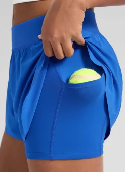 Feathery-Fit Soft Girls 2 in 1 High Rise Dolphin Lined Shorts 2.5''