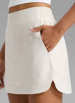 Feathery-Fit Soft High Rise A Line Split Skirt 15