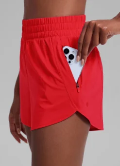 Feathery-Fit Soft High Rise Lined Shorts 3''