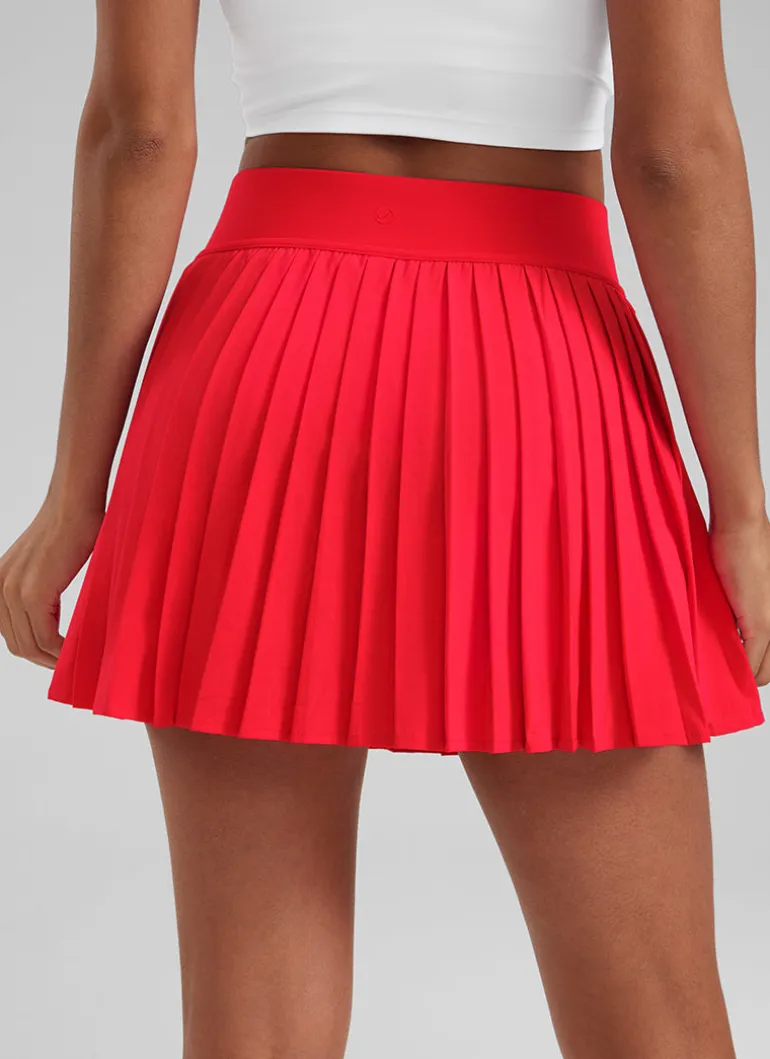 Feathery-Fit Soft High Rise Pleated Skirt 14''