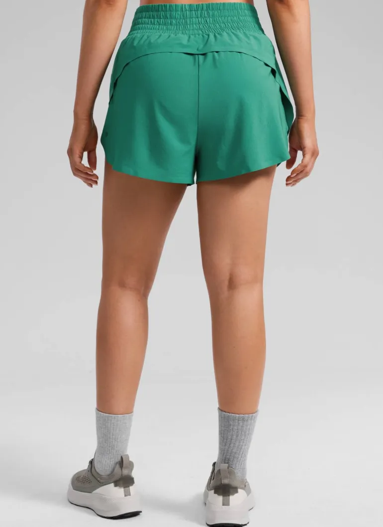 Feathery-Fit Soft High Split Dolphin Shorts 2.5"