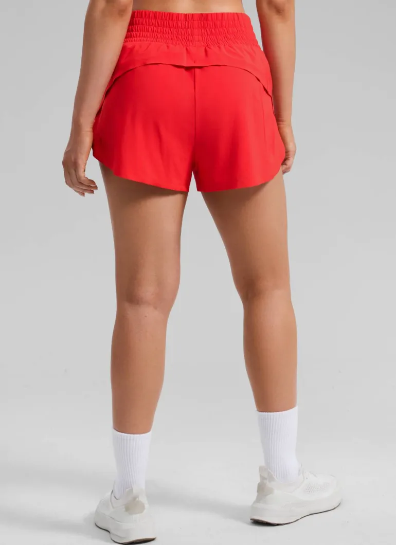 Feathery-Fit Soft High Split Dolphin Shorts 2.5"