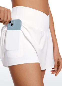 Feathery-Fit Soft 2 in 1 Flowy High Rise Shorts