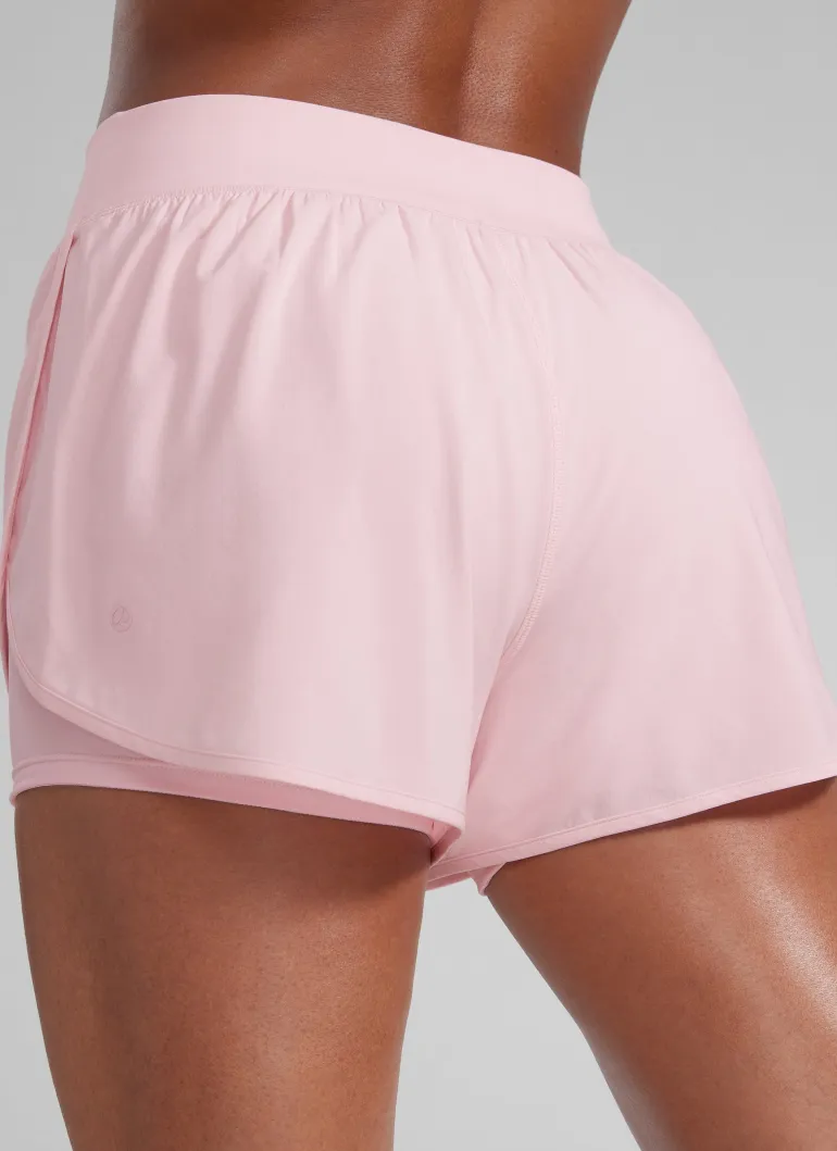 Feathery-Fit Soft 2 in 1 High Rise Shorts 3"