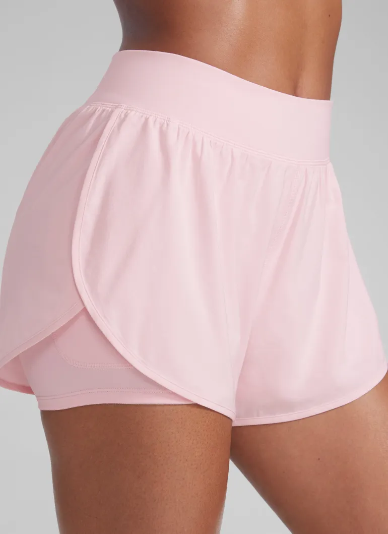 Feathery-Fit Soft 2 in 1 High Rise Shorts 3"