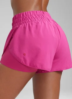 Feathery-Fit Soft 2 in 1 High Rise Shorts 3''