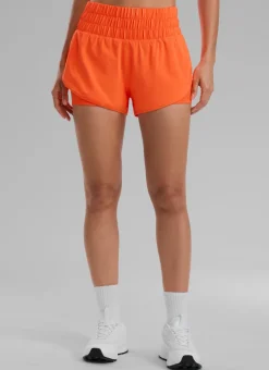 Feathery-Fit Soft 2 in 1 High Rise Shorts 3''