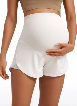 Feathery-Fit Soft 2 in 1 Maternity Shorts 3''