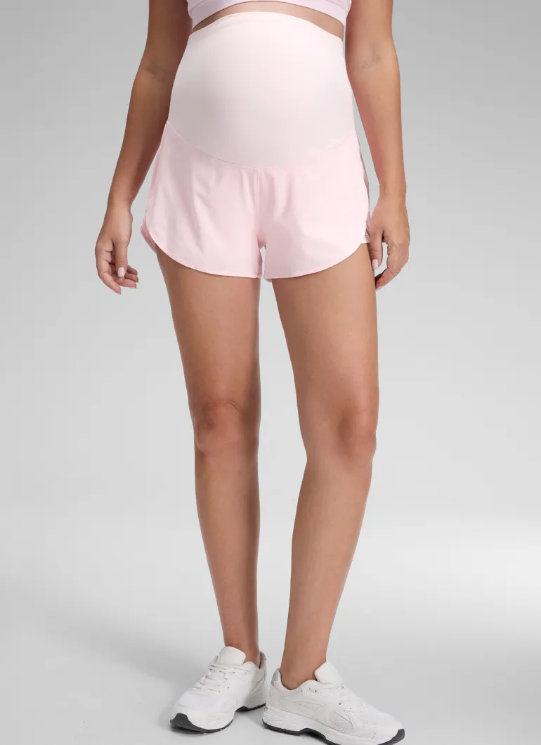 Feathery-Fit Soft 2 in 1 Maternity Shorts 3''