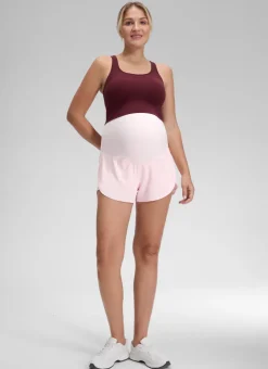 Feathery-Fit Soft 2 in 1 Maternity Shorts 3''