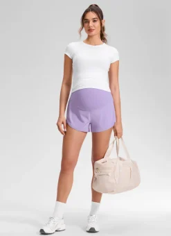 Feathery-Fit Soft 2 in 1 Maternity Shorts 3''