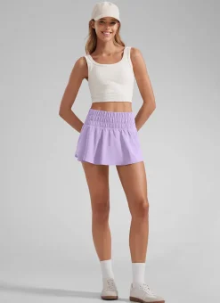 Feathery-Fit Soft 2 in 1 Zip Pocket Shorts