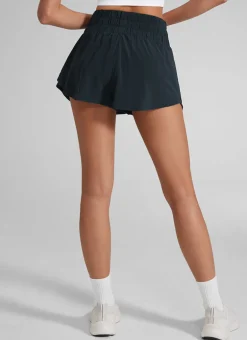 Feathery-Fit Soft 2 in 1 Zip Pocket Shorts