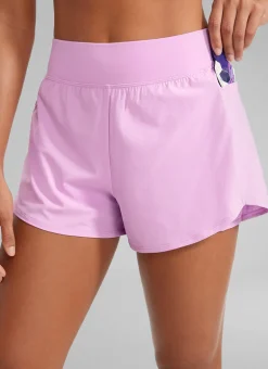 Feathery-Fit Soft 2 in 1 Zip Pocket Shorts 3