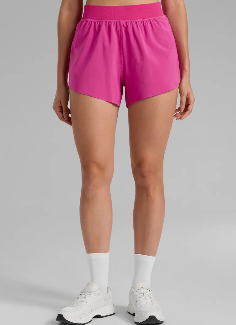 Feathery-Fit Soft Lined Mid Rise Shorts 4''