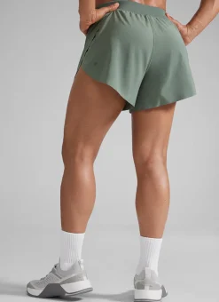 Feathery-Fit Soft Lined Mid Rise Shorts 4''