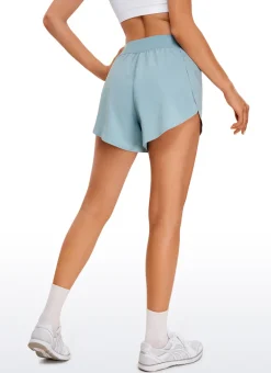 Feathery-Fit Soft Lined Mid Rise Shorts 4''