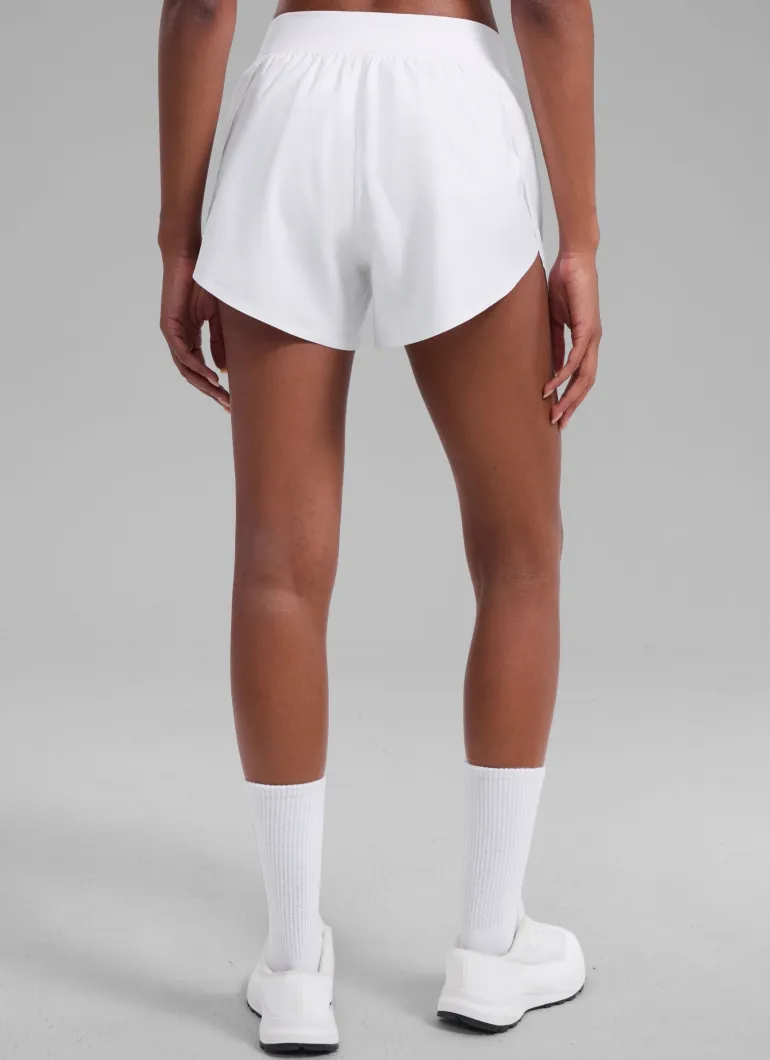 Feathery-Fit Soft Lined Mid Rise Shorts 4''