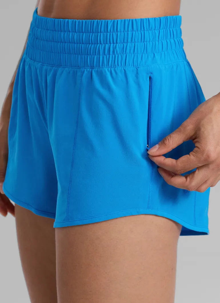Feathery-Fit Soft Lined Zip Pocket Shorts 2.5''