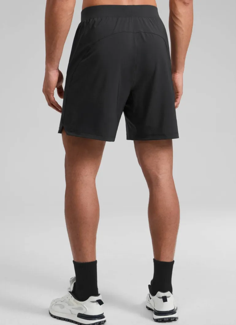 Feathery-Fit Soft Linerless Split Shorts 7"