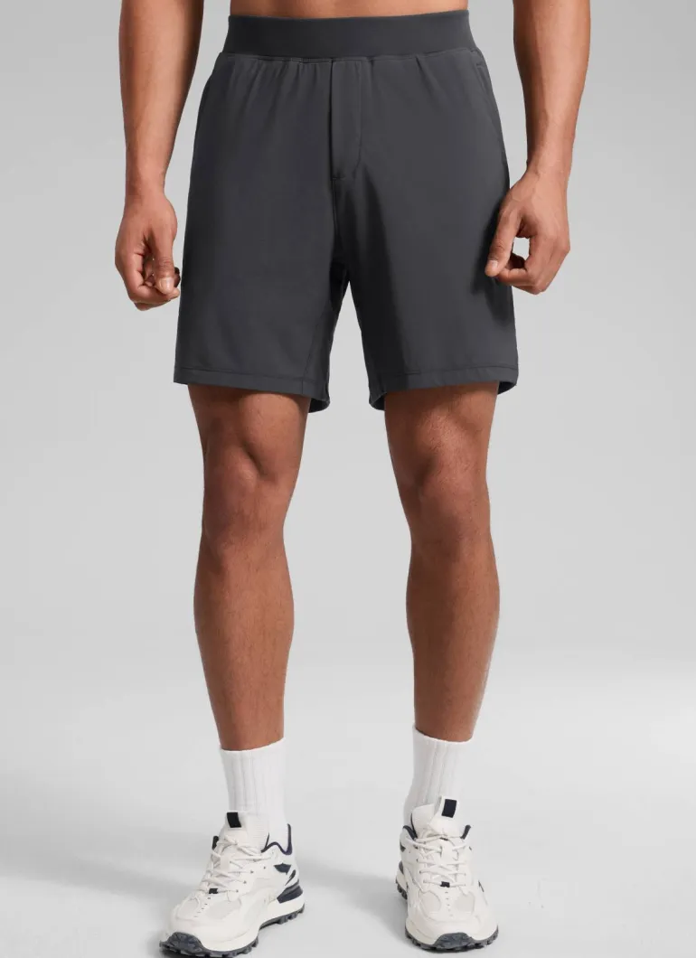Feathery-Fit Soft Linerless Split Shorts 7"