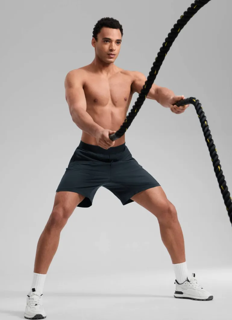 Feathery-Fit Soft Linerless Split Shorts 7"