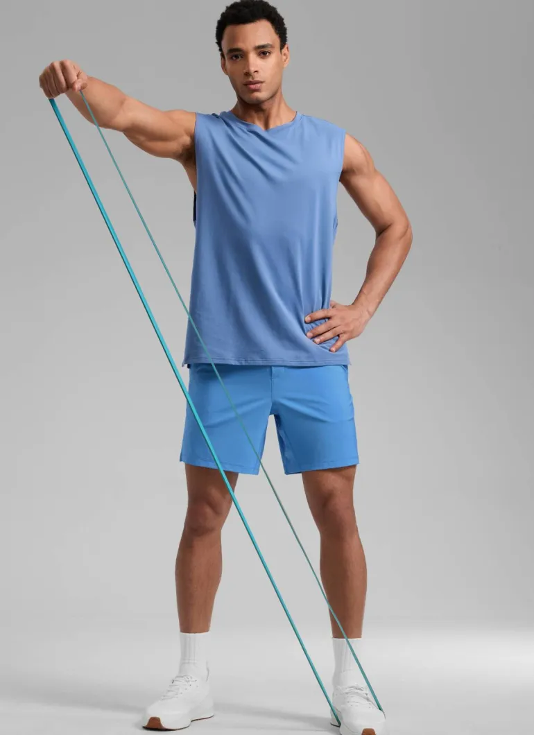 Feathery-Fit Soft Linerless Split Shorts 7"