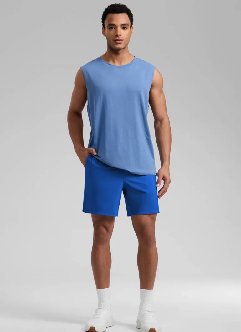 Feathery-Fit Soft Linerless Split Shorts 7"