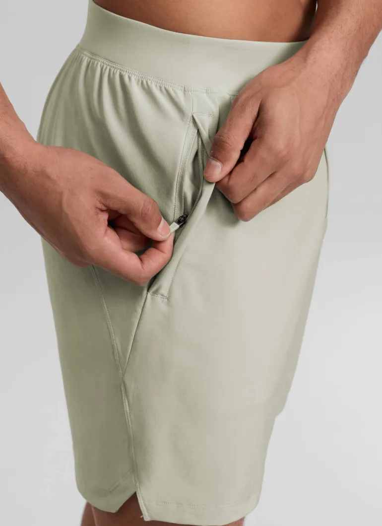 Feathery-Fit Soft Linerless Split Shorts 7"