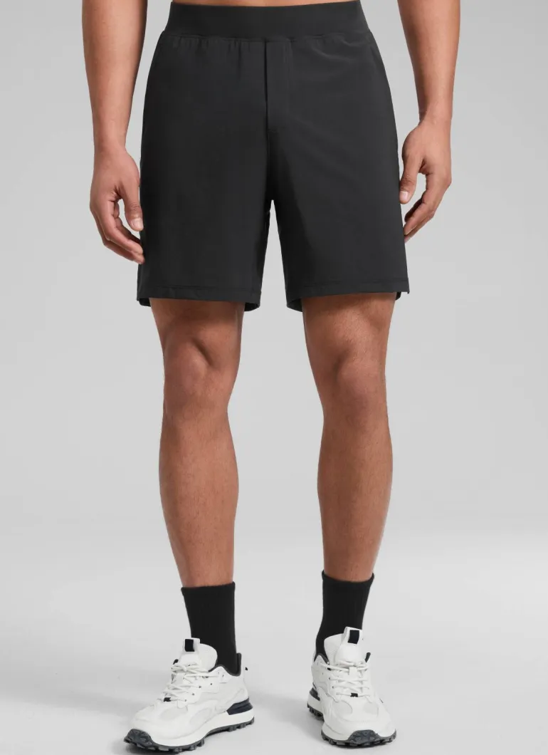 Feathery-Fit Soft Linerless Split Shorts 7"