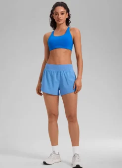 Feathery-Fit Soft Liner Zipper Pocket Shorts 3''