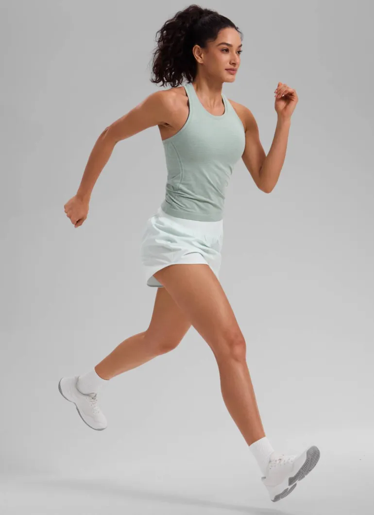 Feathery-Fit Soft Liner Zipper Pocket Shorts 3''