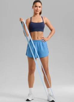 Feathery-Fit Soft Mid Rise Half Split Shorts 2.5''