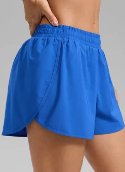 Feathery-Fit Soft Mid Rise Half Split Shorts 2.5''