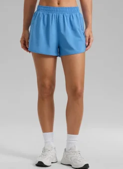 Feathery-Fit Soft Mid Rise Half Split Shorts 2.5''
