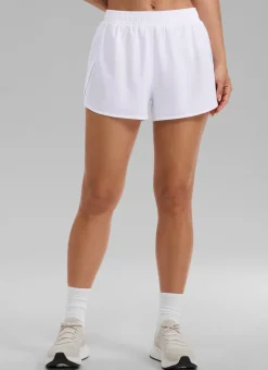 Feathery-Fit Soft Mid Rise Half Split Shorts 2.5''