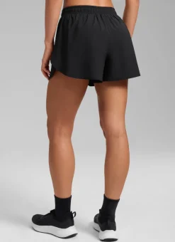 Feathery-Fit Soft Mid Rise Half Split Shorts 2.5''