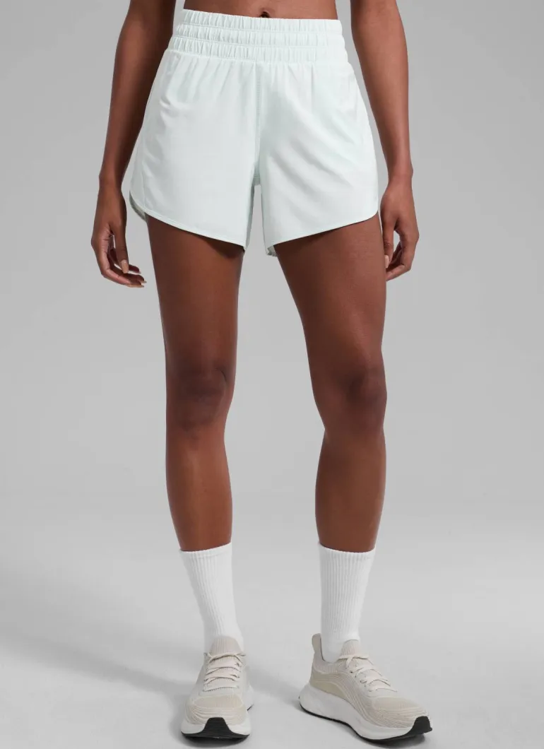 Feathery-Fit Soft Mid Rise Lined Shorts 5''