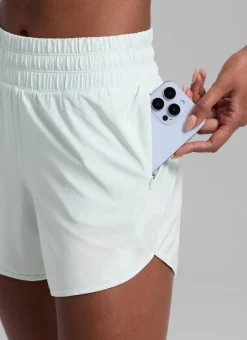 Feathery-Fit Soft Mid Rise Lined Shorts 5''
