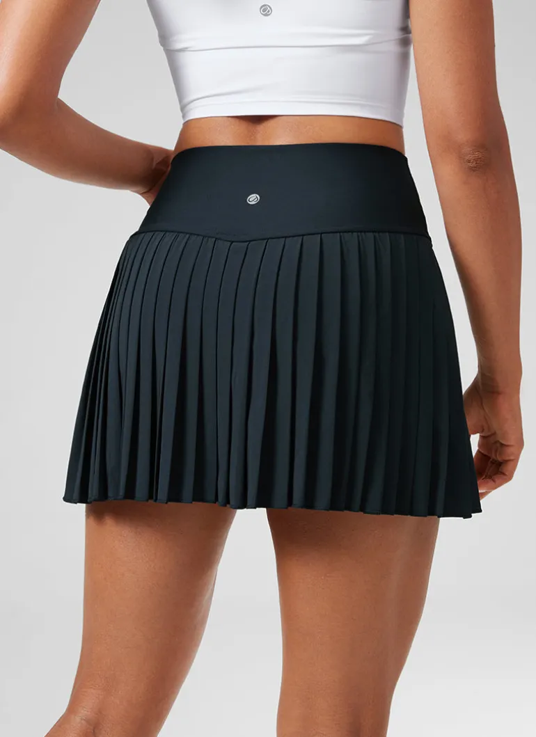 Feathery-Fit Soft Pleat High Rise Skirt 14''