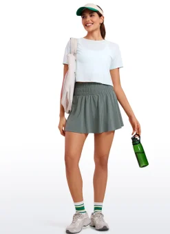 Feathery-Fit Soft Pocket High Rise Skirt 16''
