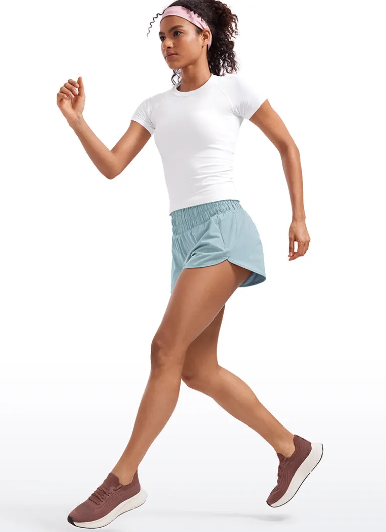 Feathery-Fit Soft Pocket High Rise Shorts 3''